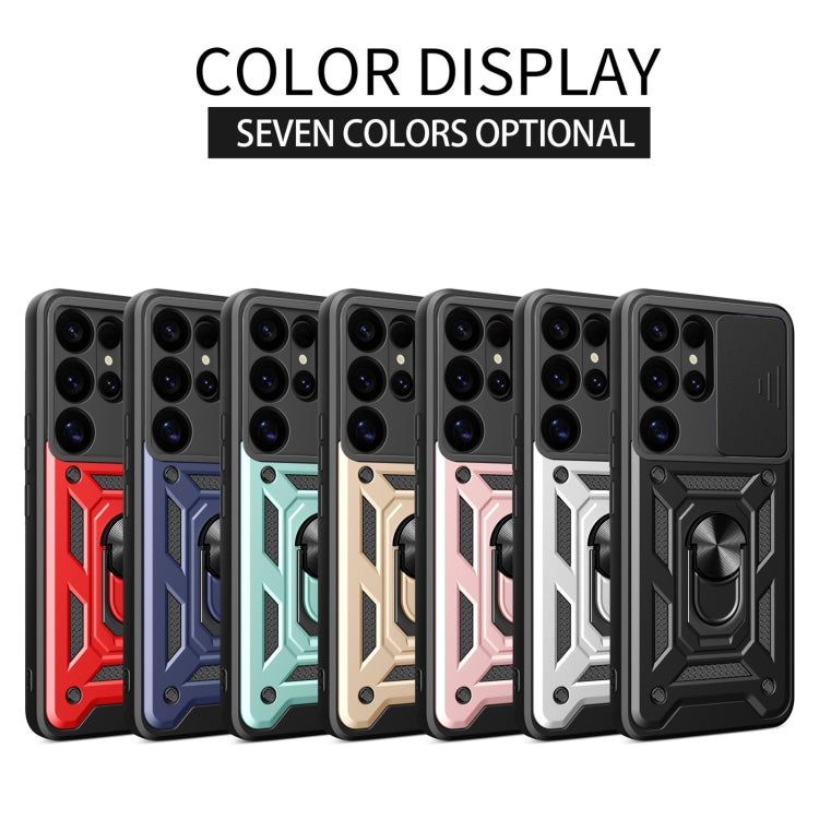 Sliding Camera Cover Design TPU + PC Phone Case - For Samsung Galaxy S25 Ultra