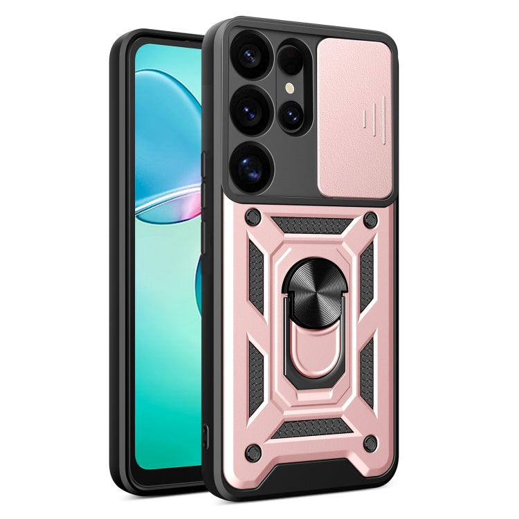 Sliding Camera Cover Design TPU + PC Phone Case - For Samsung Galaxy S25 Ultra