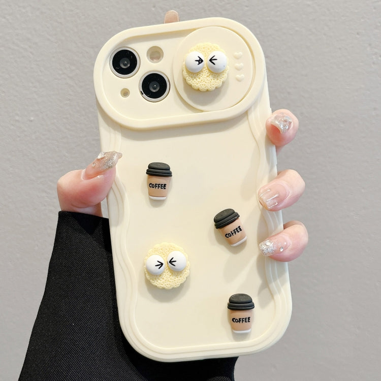 Briquettes Sliding CamShield 3D Coffee TPU Phone Case - For iPhone 16 / 15 Series