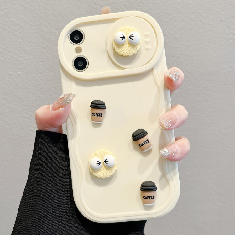 Briquettes Sliding CamShield 3D Coffee TPU Phone Case - For iPhone X Series / 11 / 11 Pro Max / 12 Pro / 12 Pro Max