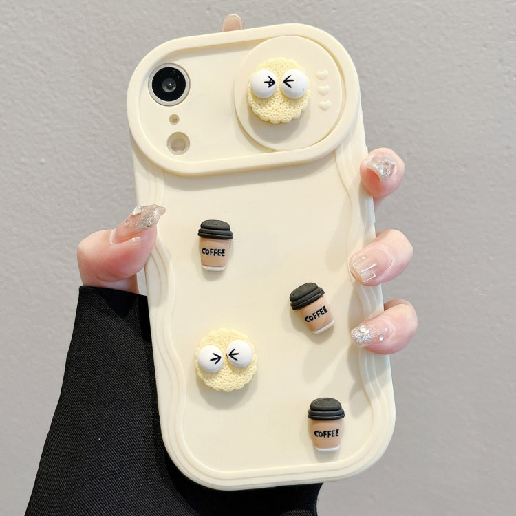 Briquettes Sliding CamShield 3D Coffee TPU Phone Case - For iPhone X Series / 11 / 11 Pro Max / 12 Pro / 12 Pro Max