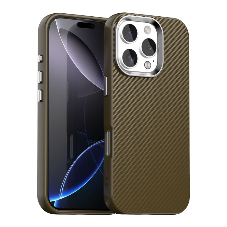 Carbon Fiber Series IMD Phone Case - For iPhone 16 Series / 15 Pro Max
