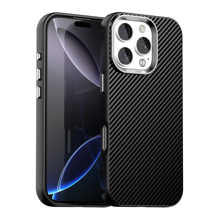 Carbon Fiber Series IMD Phone Case - For iPhone 16 Series / 15 Pro Max