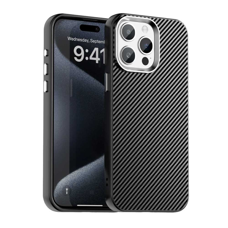 Carbon Fiber Series IMD Phone Case - For iPhone 16 Series / 15 Pro Max