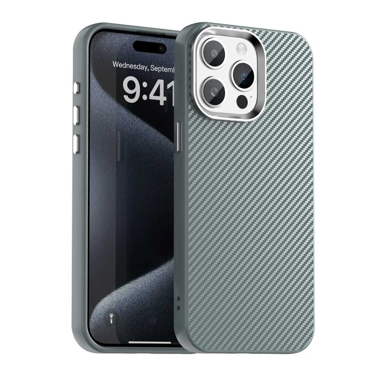 Carbon Fiber Series IMD Phone Case - For iPhone 16 Series / 15 Pro Max