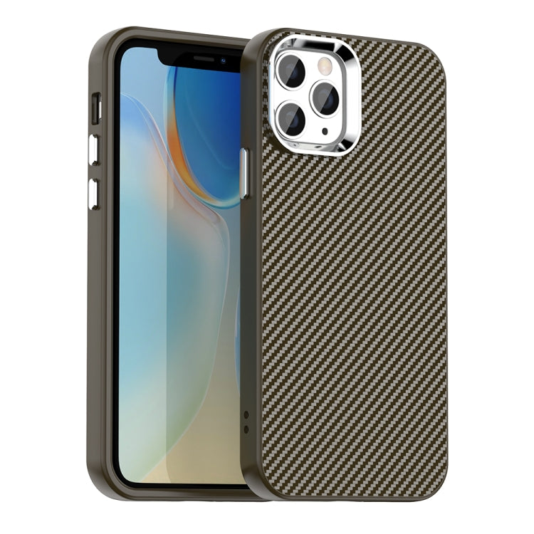 Carbon Fiber Series IMD Phone Case - For iPhone 12 / 12 Pro Max / 12 Pro / 11 Pro Max / 11 / 11 Pro