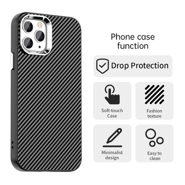 Carbon Fiber Series IMD Phone Case - For iPhone 12 / 12 Pro Max / 12 Pro / 11 Pro Max / 11 / 11 Pro