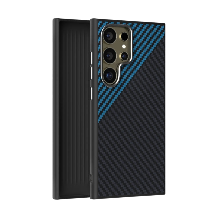 ABEEL C Carbon Fiber Series 6D Micro Relief MagSafe Phone Case - For Samsung Galaxy S25 Series / S24 Series