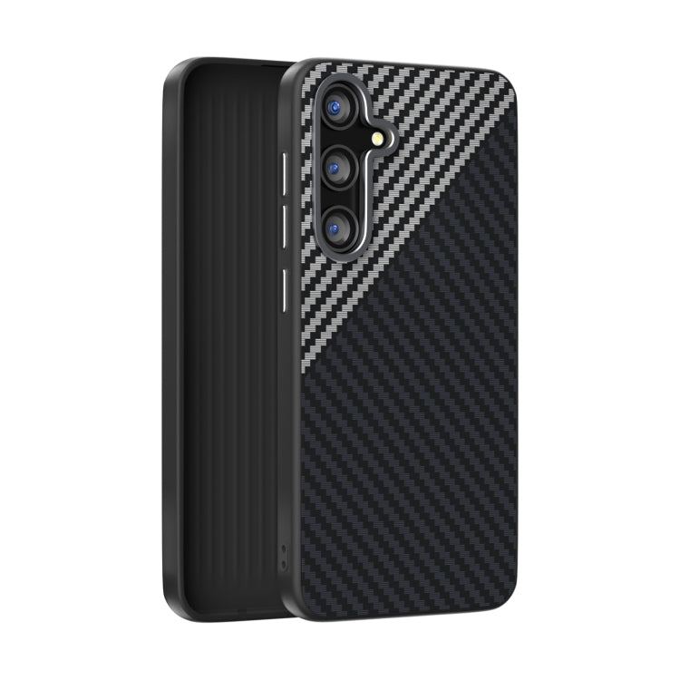 ABEEL C Carbon Fiber Series 6D Micro Relief MagSafe Phone Case - For Samsung Galaxy S26 Series / S25 / S24