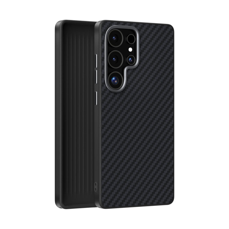 ABEEL C Carbon Fiber Series 6D Micro Relief MagSafe Phone Case - For Samsung Galaxy S25 Series / S24 Series