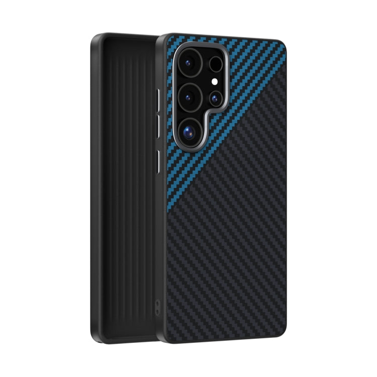 ABEEL C Carbon Fiber Series 6D Micro Relief MagSafe Phone Case - For Samsung Galaxy S25 Series / S24 Series