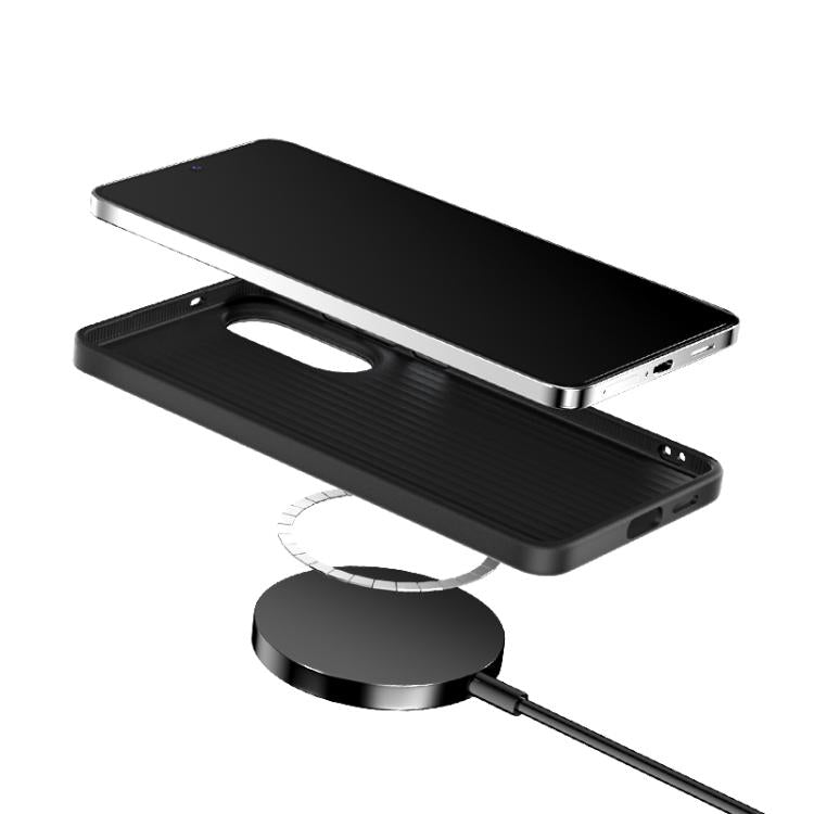 ABEEL C Carbon Fiber Series 6D Micro Relief MagSafe Phone Case - For Samsung Galaxy S25 Series / S24 Series