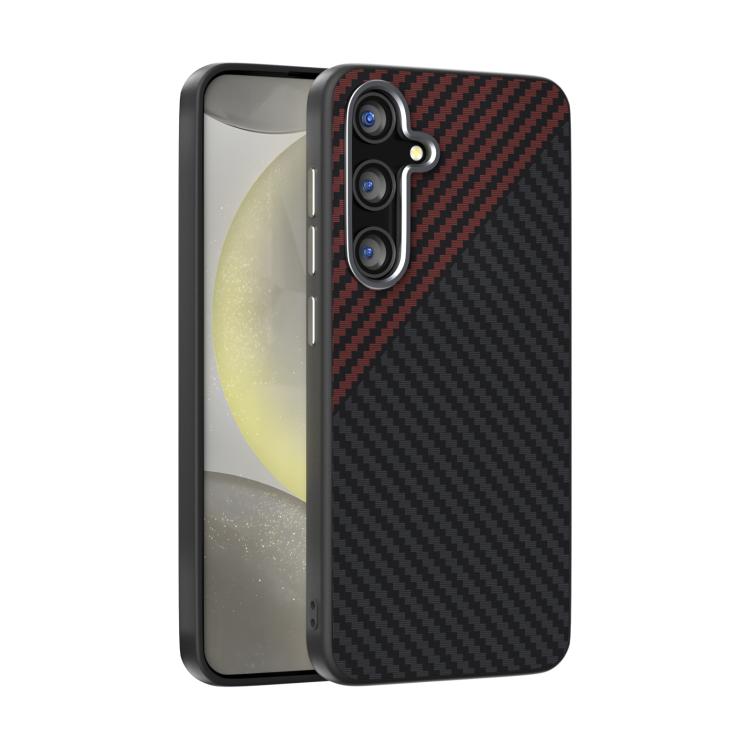 ABEEL C Carbon Fiber Series 6D Micro Relief MagSafe Phone Case - For Samsung Galaxy S25 Series / S24 Series