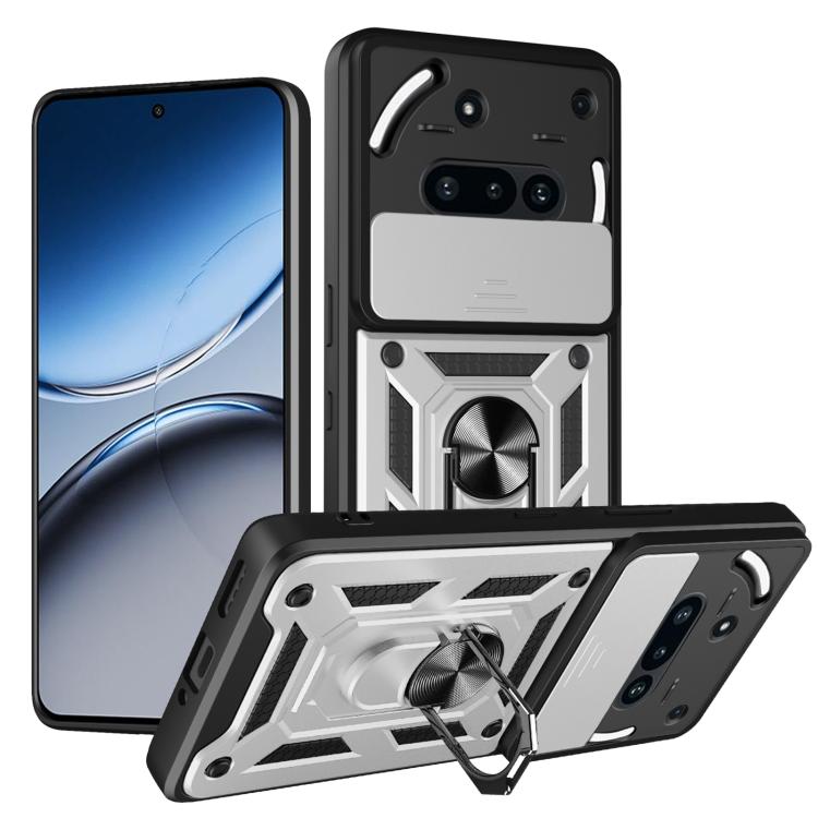 Sliding Camera Cover Design TPU + PC Phone Case - For Nothing Phone (3a) / (3a) Lite / CMF Phone 2 Pro