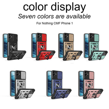Sliding Camera Cover Design TPU + PC Phone Case - For Nothing CMF Phone 1 / (2a)