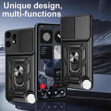 Sliding Camera Cover Design TPU + PC Phone Case - For Nothing Phone (3a) / (3a) Pro / CMF Phone 1