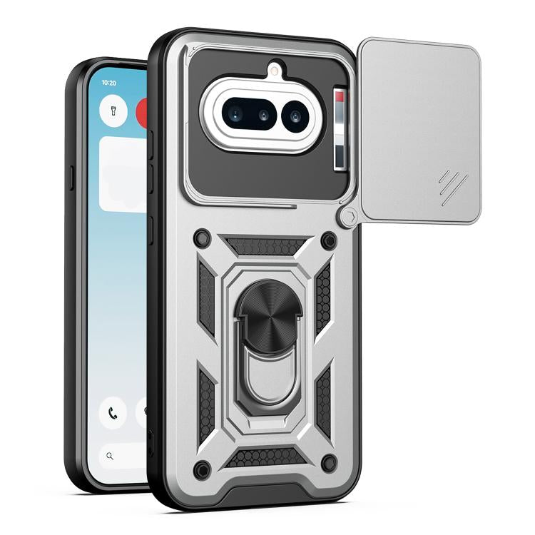 Sliding Camera Cover Design TPU + PC Phone Case - For Nothing Phone (4a) / (4a) Pro / (4b)