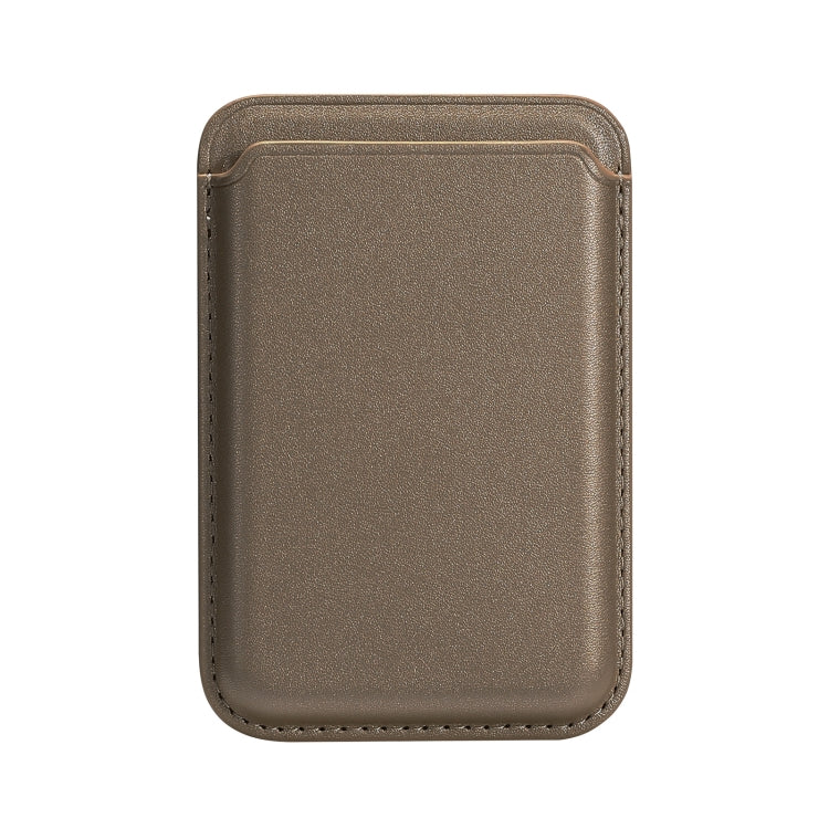 Single Card Slot MagSafe Magnetic PU Leather Card Holder