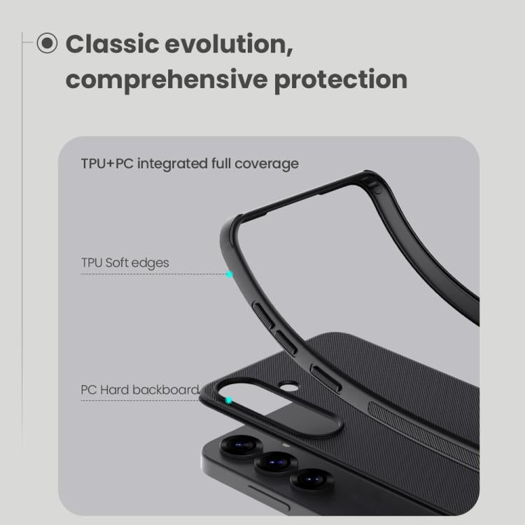 Nillkin Frosted Shield Pro Magnetic Black Phone Case - For Samsung Galaxy S25 at MosAccessories.co.uk