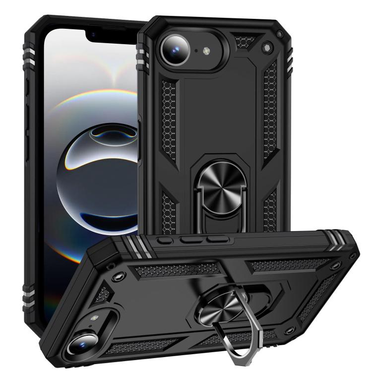 Shockproof TPU Hybrid PC Phone Case with Holder - For iPhone 16e