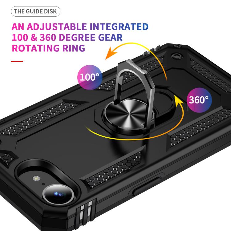 Shockproof TPU Hybrid PC Phone Case with Holder - For iPhone 16e