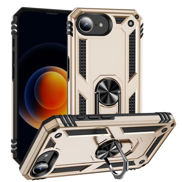 Shockproof TPU Hybrid PC Phone Case with Holder - For iPhone 16e