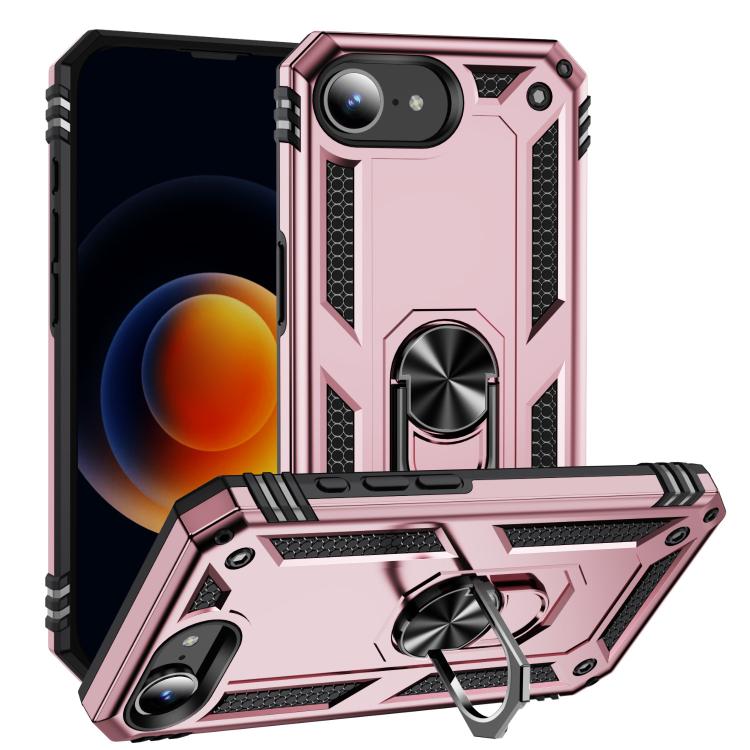 Shockproof TPU Hybrid PC Phone Case with Holder - For iPhone 16e