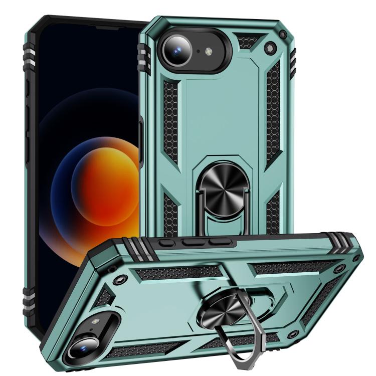 Shockproof TPU Hybrid PC Phone Case with Holder - For iPhone 16e