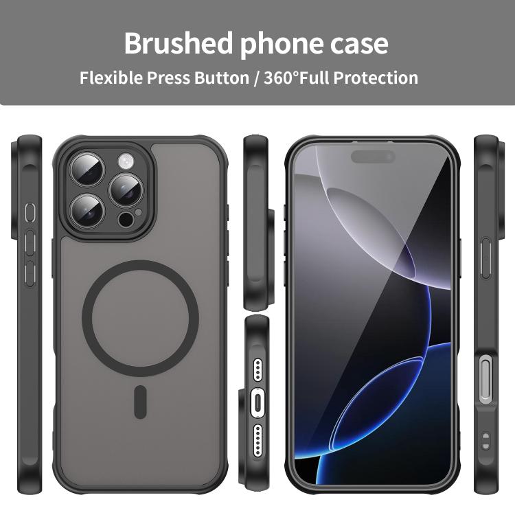 Fan Dun Series TPU Hybrid PC Frosted Magsafe Phone Case - For iPhone 13 Pro / 13