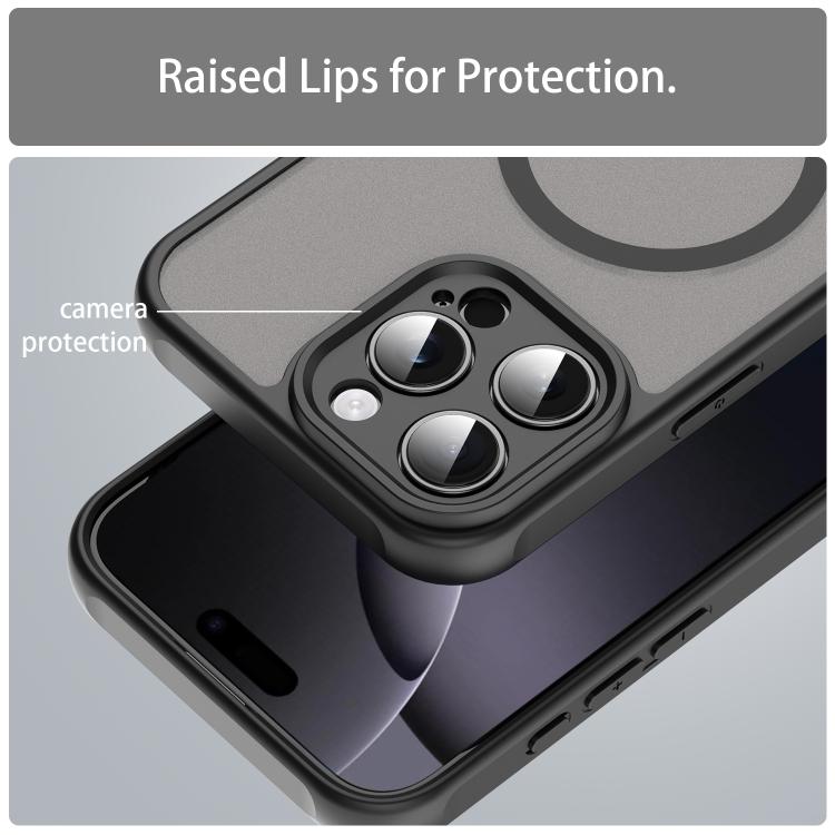 Fan Dun Series TPU Hybrid PC Frosted Magsafe Phone Case - For iPhone 13 Pro / 13