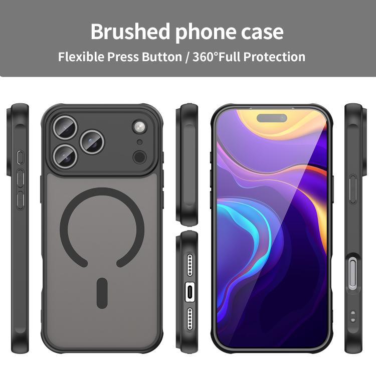 Fan Dun Series TPU Hybrid PC Frosted MagSafe Phone Case - For iPhone 17 Series / Air / 16e / 16 Pro Max