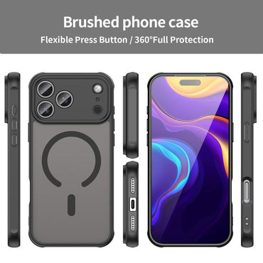 Fan Dun Series TPU Hybrid PC Frosted MagSafe Phone Case - For iPhone 17 Series / Air / 16e / 16 Pro Max