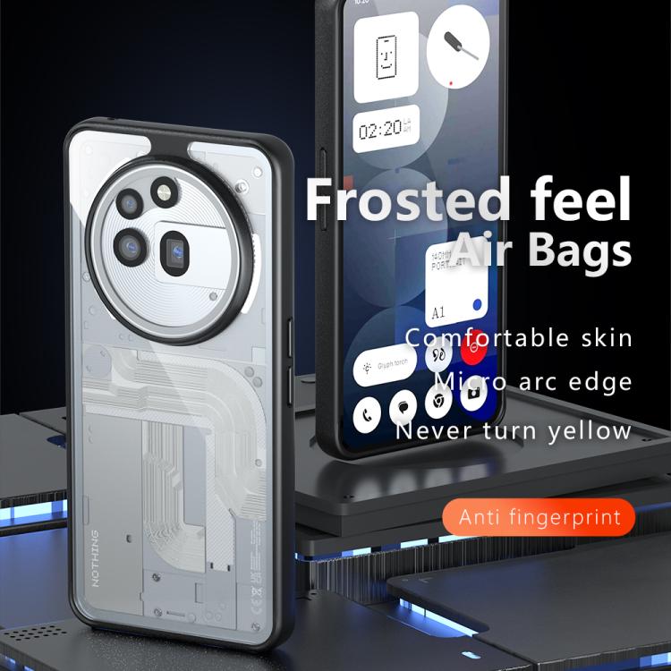 Armor Big Pore PC Hybrid TPU Clear Phone Case - For Nothing Phone (3a) Pro at MosAccessories.co.uk