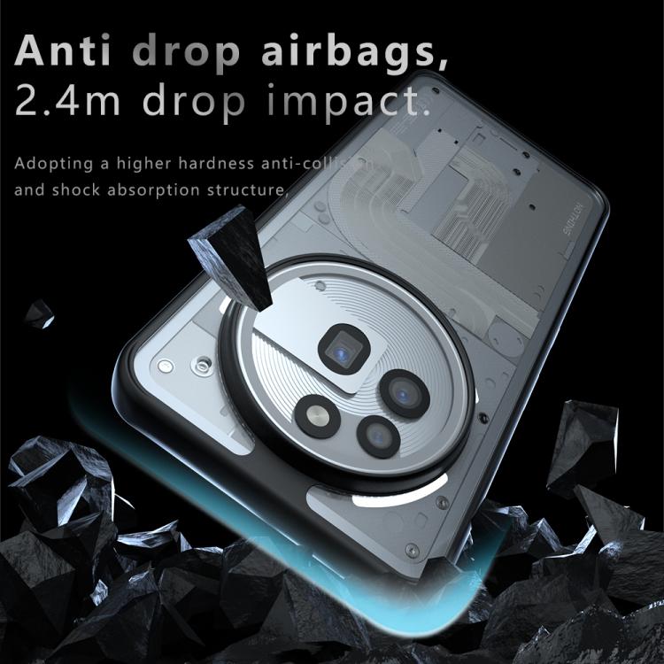 Armor Big Pore PC Hybrid TPU Clear Phone Case - For Nothing Phone (3a) Pro at MosAccessories.co.uk