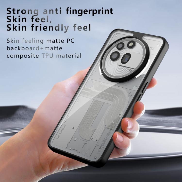 Armor Big Pore PC Hybrid TPU Clear Phone Case - For Nothing Phone (3a) Pro at MosAccessories.co.uk