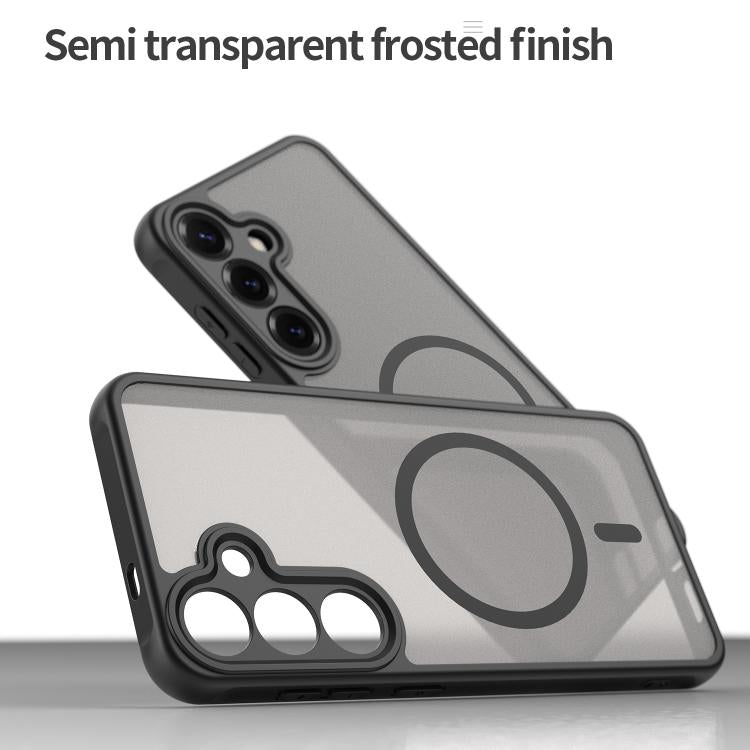 Fan Dun Series TPU Hybrid PC Frosted MagSafe Phone Case - For Samsung Galaxy S24 FE / S25+ / S25 Ultra