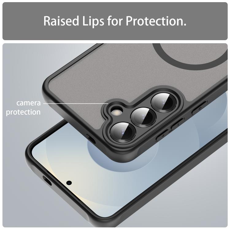Fan Dun Series TPU Hybrid PC Frosted MagSafe Phone Case - For Samsung Galaxy S24 FE / S25+ / S25 Ultra