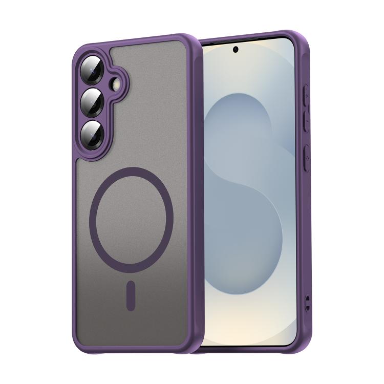 Fan Dun Series TPU Hybrid PC Frosted MagSafe Phone Case - For Samsung Galaxy S24 FE / S25+ / S25 Ultra