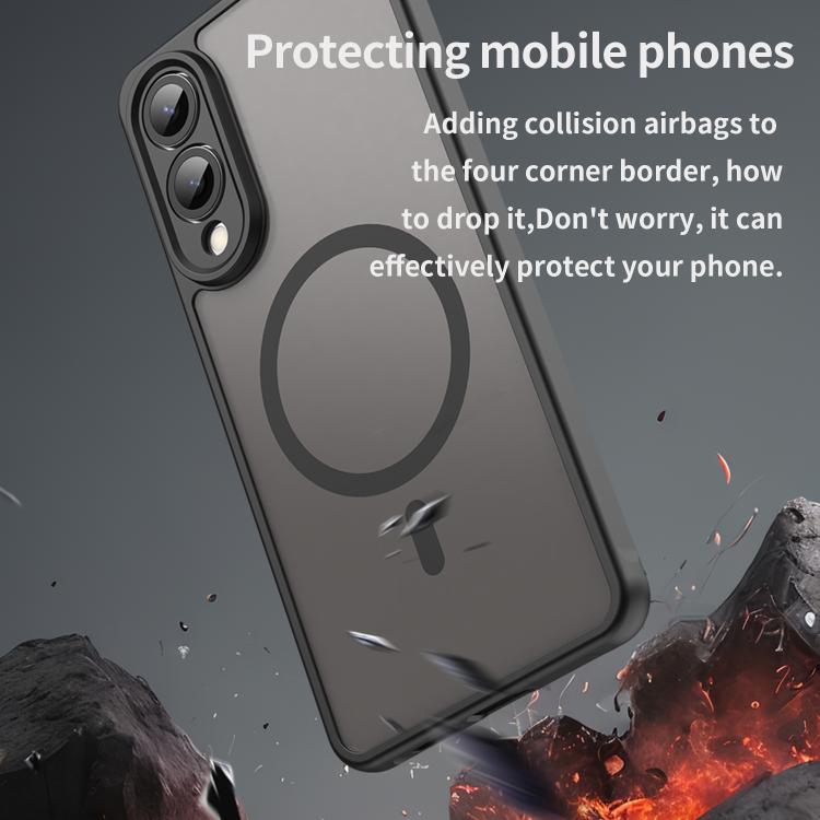 Fan Dun Series TPU Hybrid PC Frosted MagSafe Phone Case - For Samsung Galaxy S25 Series / S24 FE