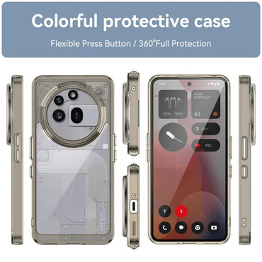 Colourful Series Acrylic Hybrid TPU Phone Case - For Nothing Phone (3a) Pro