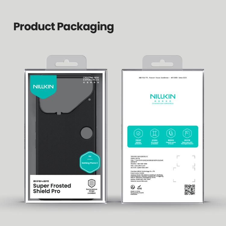 Nillkin Frosted Shield Pro PC + TPU Phone Case - For Nothing Phone (3) / (3a) / (3a) Pro