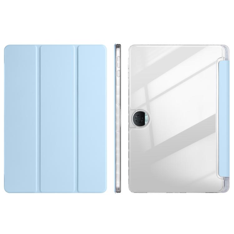 3-Fold Clear Acrylic PU Leather Tablet Case - For Honor Pad 9