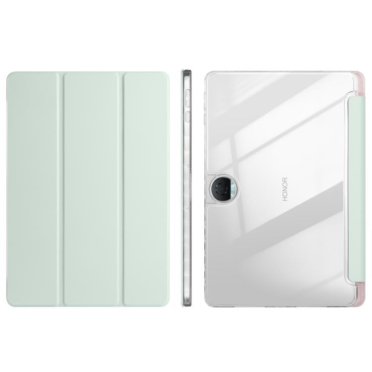 3-Fold Clear Acrylic PU Leather Tablet Case - For Honor Pad 9
