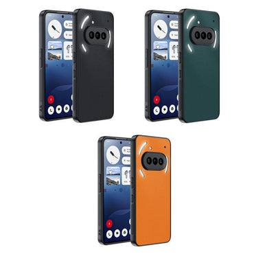 Ultra-thin Plain Skin PU Leather Phone Case - For Nothing Phone (3a)