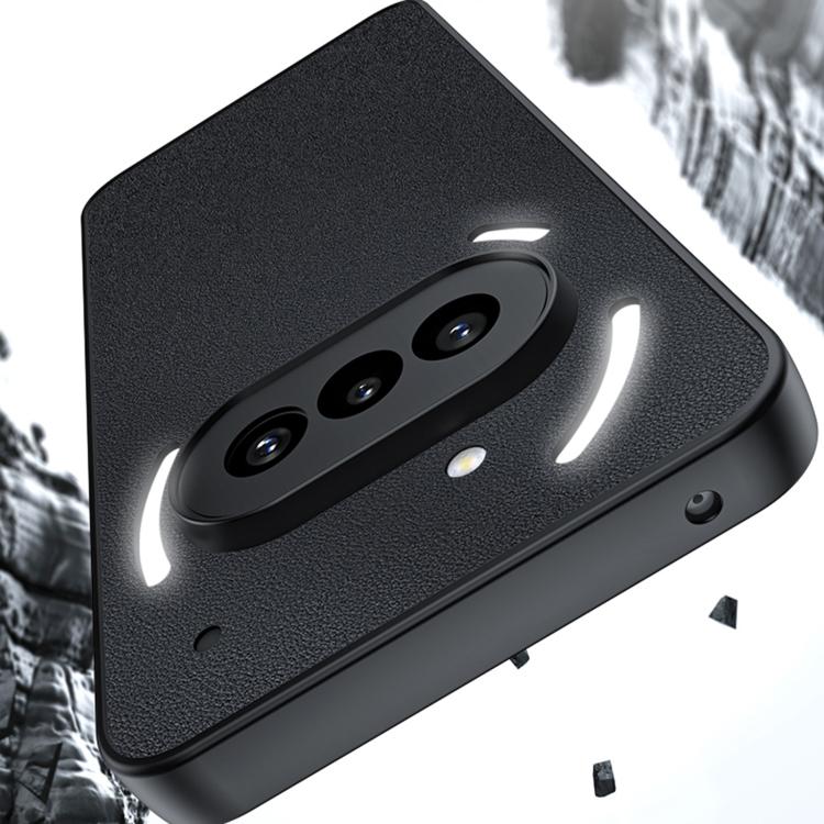 Ultra-thin Plain Skin PU Leather Phone Case - For Nothing Phone (3a)