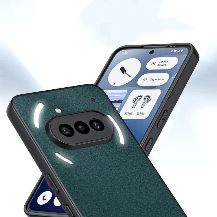 Ultra-thin Plain Skin PU Leather Phone Case - For Nothing Phone (3a)