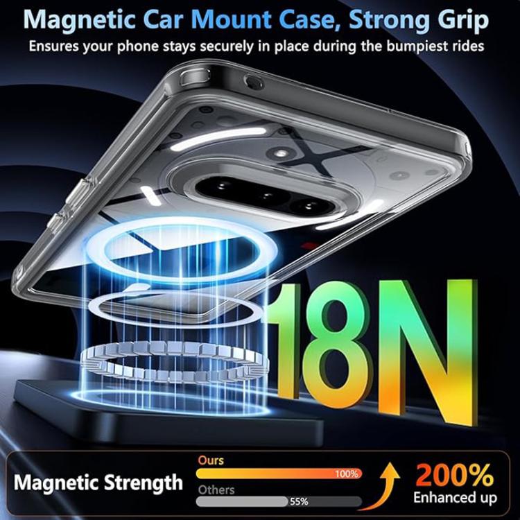 Crystal Clear MagSafe Shockproof Phone Case - For Nothing Phone (3a) / (3a) Pro
