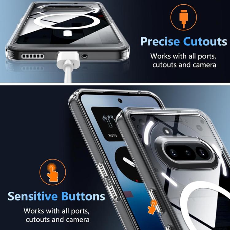 Crystal Clear MagSafe Shockproof Phone Case - For Nothing Phone (3a) / (3a) Pro
