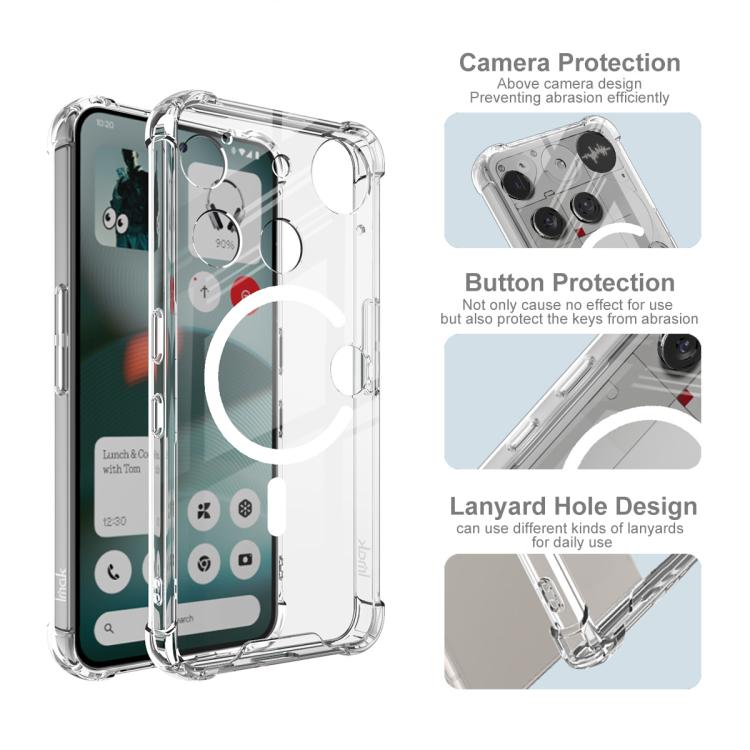 Imak Space Shield PC + TPU Airbag Shockproof MagSafe Phone Case - For Nothing Phone (3a) / (3a) Pro