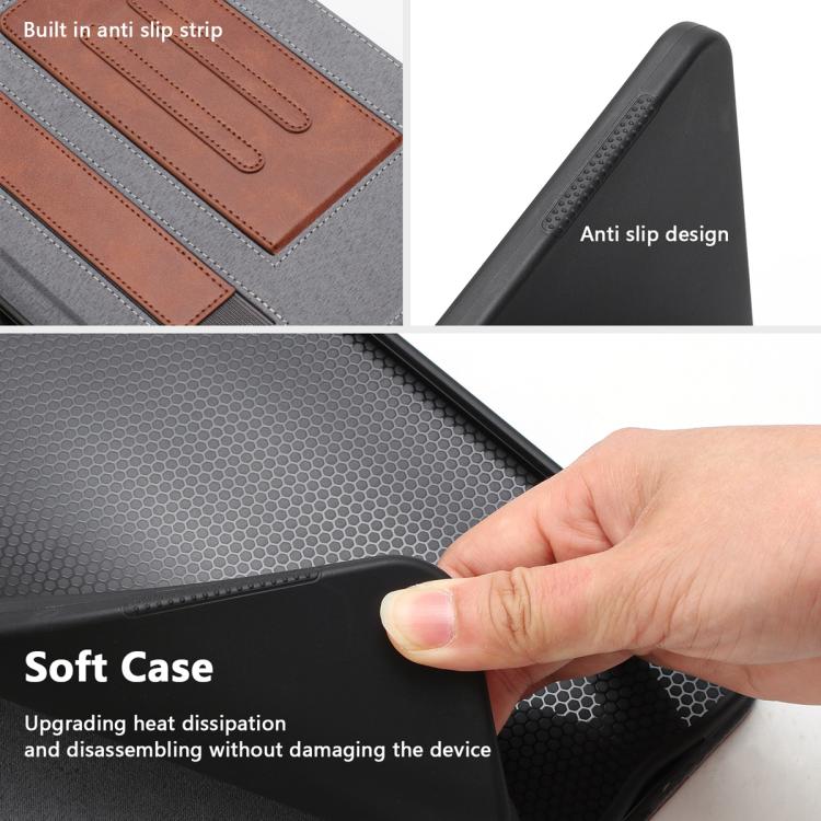 Multifunctional Wristband PU Leather Tablet Case - For Honor Pad X9a / X9 Pro / V9 / V7 Pro / V8